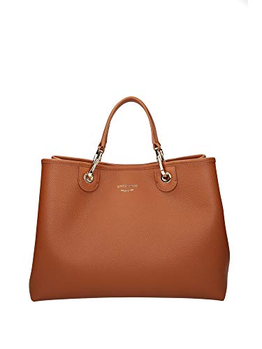 Emporio armani - 86584 shopping bag cuoio/rosso Y3D165YFO5B