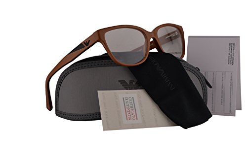 Emporio Armani EA3081 Gafas 52-16-140 Marrón Brillante con Lentes de Muestra 5511 EA 3081