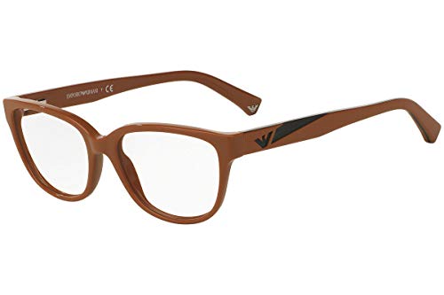 Emporio Armani EA3081 Gafas 52-16-140 Marrón Brillante con Lentes de Muestra 5511 EA 3081