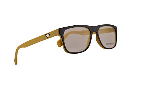 Emporio Armani EA3097 Gafas 55-17-145 Marrón Y Amarillo Con Lentes De Muestra 5555 EA 3097