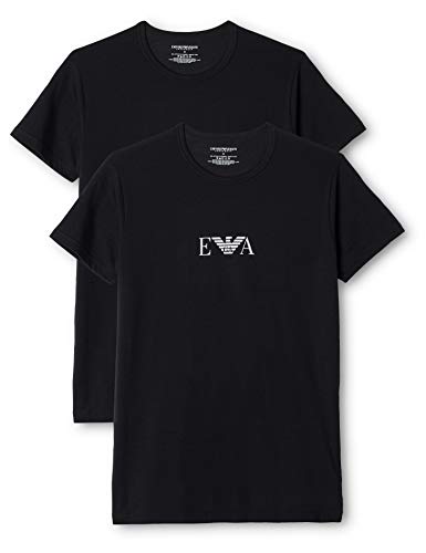 Emporio Armani Men'S Knit Brief B, Camiseta Para Hombre, Negro (Black 320), X-Large (Tamaño del fabricante:XL)