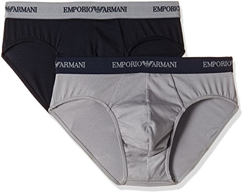 Emporio Armani Underwear 111321CC717 - Ropa interior para hombre, Marine / Gris, Large (Tamaño del fabricante:L)