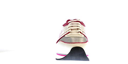 Emporio Armani X3X046 - Zapatillas con cordones de piel y nailon para mujer
