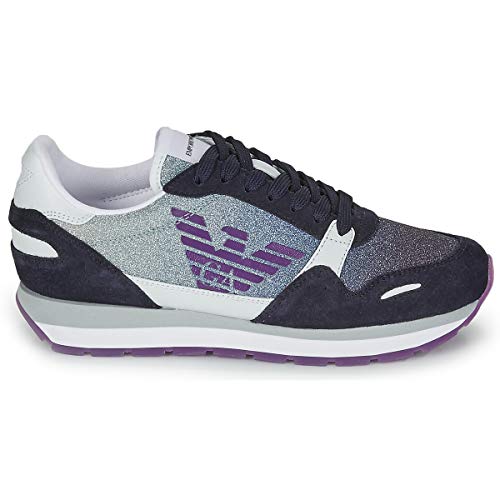 EMPORIO ARMANI X3X058-XM262 Zapatillas Moda Mujeres Marino - 39 - Zapatillas Bajas