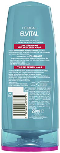 Enjuague de L'Oréal Paris Elvital. Fibralogy. Pack de 6 unidades de 250 ml