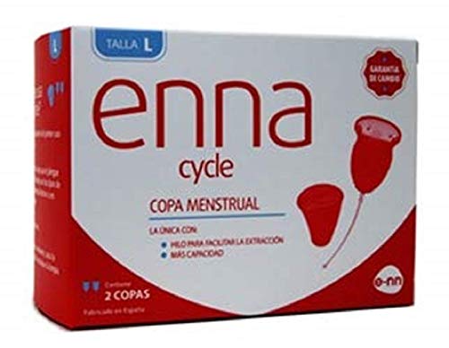 ENNA CYCLE Copa Menstrual Talla L 2 Copas + Esterilizador