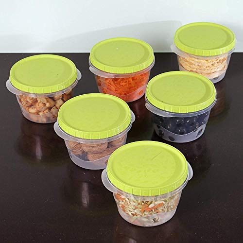 Envases comida tapers hermetico potes congelar sopa bebé recipiente para almacenar alimentos tapa conserva cajas plastico - 0,5L - Juego de 6 cuencos