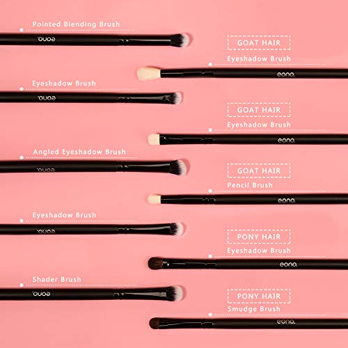 Eono by Amazon - Brochas de Maquillaje Set 27 Piezas Profesional, Premium Pinceles de Maquillaje Set Brochas Maquillaje para Cosmética Facial y Ocular, Ojos, Cejas, Base de Maquillaje, Polvos, Crema