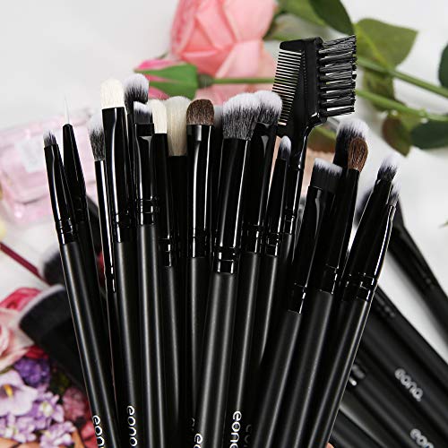Eono by Amazon - Brochas de Maquillaje Set 27 Piezas Profesional, Premium Pinceles de Maquillaje Set Brochas Maquillaje para Cosmética Facial y Ocular, Ojos, Cejas, Base de Maquillaje, Polvos, Crema