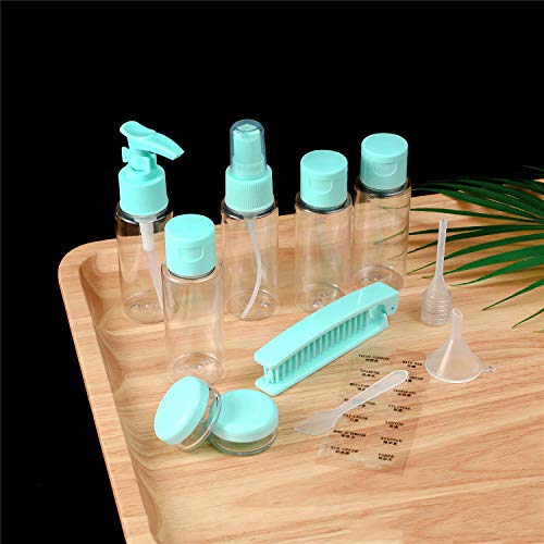 EONPOW Artículos de Tocador de Viaje Acondicionadores Vacío Acondicionador Cosmético Recargable Tamaño Accesorios de Baño Set de Botellas para Cremas Paquete de 12