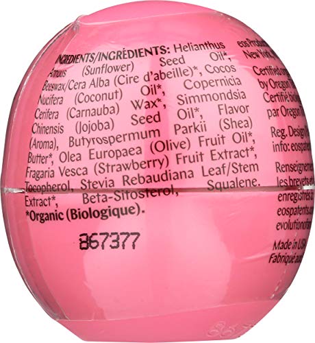 EOS - Bálsamo para labios de fresa y nariz, 0,63 g