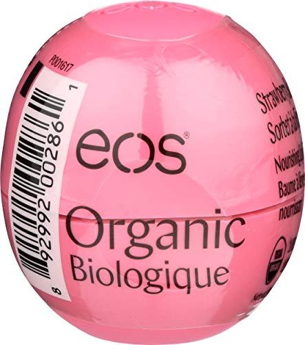EOS - Bálsamo para labios de fresa y nariz, 0,63 g