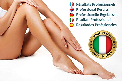 Epilwax 12 Cartuchos Roll-On de Cera Depilatoria Tibia Cera roll on de 100 ml de Azuleno cera profesional de alta calidad para Depilación con Bandas Depilatorias des las piernas, axilas, y el cuerpo