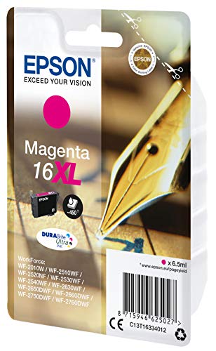 Epson C13T16334012 Cartucho de Tinta A.R. Serie, 16XL, Magenta, Ya disponible en Amazon Dash Replenishment