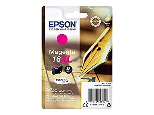 Epson C13T16334012 Cartucho de Tinta A.R. Serie, 16XL, Magenta, Ya disponible en Amazon Dash Replenishment