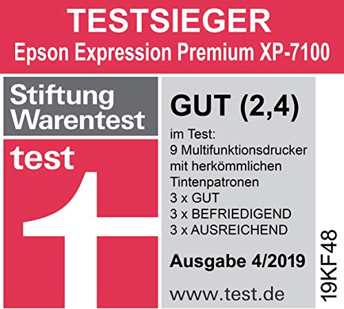 Epson Expression Premium XP-7100, Impresora, Ethernet, USB, LAN inalámbrica, Ethernet, A4, Negro