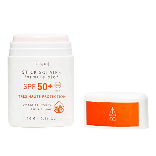 EQ | Protector Solar Facial en Stick SPF50+ - Filtros Minerales - Cara y Zonas Sensibles - Protección UVA UVB muy alta - Resistente al Agua - Blanco - 10g