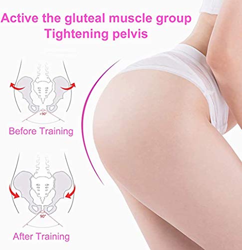 Equipo de Entrenamiento de la Cadera, Entrenador Medial del músculo Suelo Pélvico, Ejercitador Interno del Muslo Entrenador de Musculos Controlador de Vejiga Corrección de Hermosas Nalgas(Blue)
