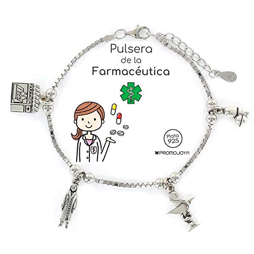 Eres lo mas mujer Pulseras Profesiones Plata (Farmacéutica)