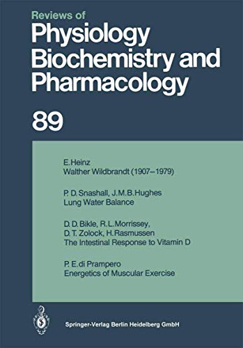 Ergebnisse der Physiologie, biologischen Chemie und experimentellen Pharmakologie (Reviews of Physiology, Biochemistry and Pharmacology)