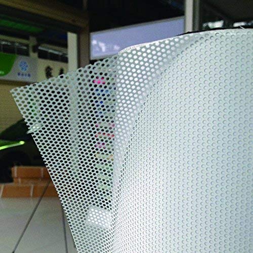 Ericcay Lámina Protectora De Vinilo para Persianas con Estilo único De Vinilo Perforado De Una Cara Protector De Pantalla Autoadhesivo Rollo De Plástico 137 X 30 Cm (Color : Colour, Size : Size)