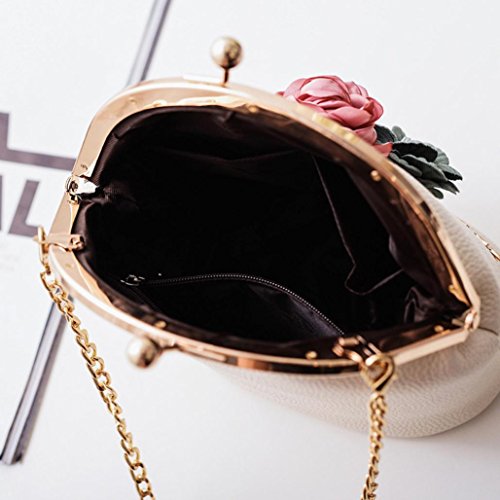 ESAILQ Bolso Bandolera Mujer Pequeña de Piel Bolsos de Hombro Colores para Niña CH