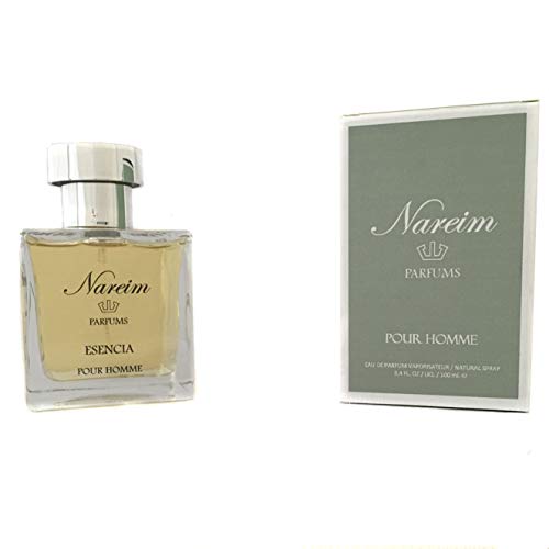ESENCIA EAU DE PARFUM DE NAREIM PARFUMS - PERFUMES DE HOMBRE-VAPORIZADOR 100ML- PERFUME DE LARGA DURACIÓN ELABORADO CON UN ALTO PORCENTAJE DE ESENCIAS AROMÁTICAS