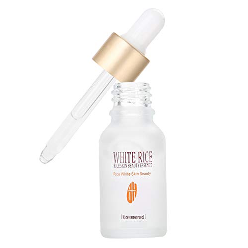 Esencia facial de suero, Cuidado de la piel con arroz blanco, Hidratación profunda, Piel hidratante, Nutre la cara, Corrección de manchas oscuras, Antienvejecimiento, Piel lisa reafirmante 15 ml