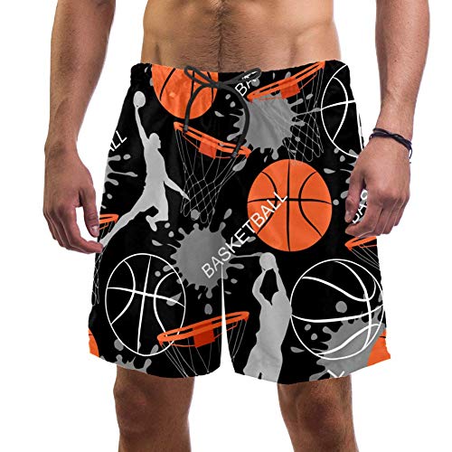 Eslifey - Pantalones cortos de playa para hombre, diseño de Sportman, silueta de natación, elásticos, para hombre multicolor M