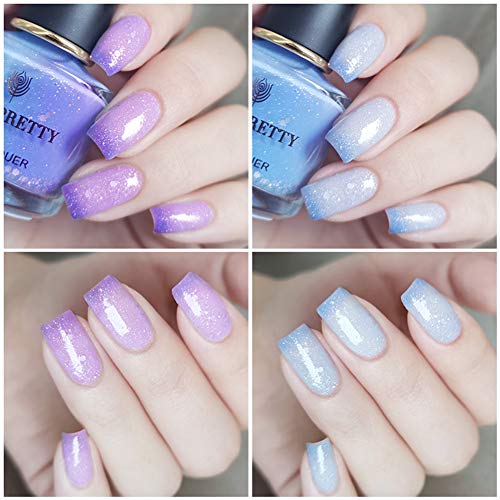 Esmalte de uñas Born Pretty, arte de uñas, fácil de quitar, cambia de color, sensible a la luz solar, manicura en casa