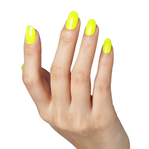 Esmalte de uñas en gel amarillo neón Bluesky número 34,10 ml