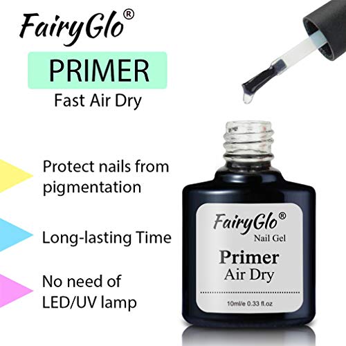 Esmalte de Uñas Semipermanentes Primer Gel Pintauñas Manicura Semipermanente UV LED Soak Off 1pcs 10ml de Fairyglo