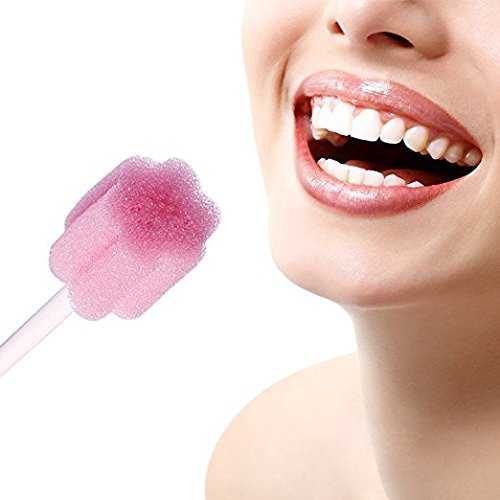 Esponja de limpieza bucal desechable sin sabor, 50 unidades.