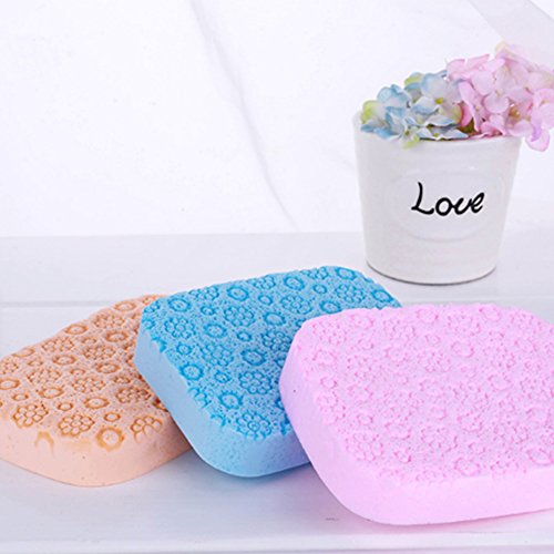 Esponja de limpieza facial para Facial Desmaquillante profundo Cara Puff limpieza 2 piezas color aleatorio