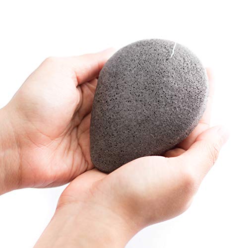 Esponja Konjac Zephyr® para la cara con carbón activo de Bambú – Biodegradable – Origen Corea del Sur