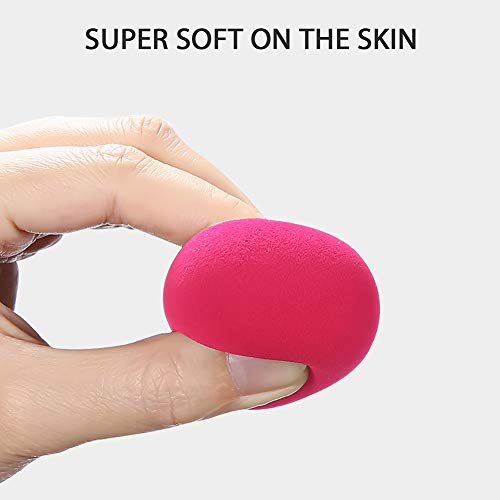 Esponja Maquillaje, Terresa 10 Pack de Makeup Blender Beauty para Base de Maquillaje, Ideal para Líquidos, Cremas y Polvos 9 Piezas Esponja De Maquillaje + 1 Piezas Makeup Esponja Soportes