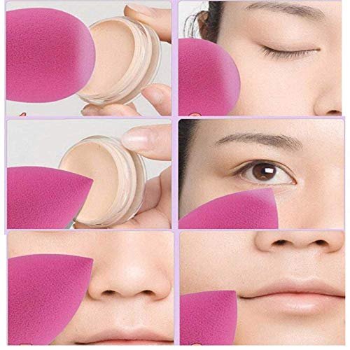 Esponja Maquillaje,3+1 Piezas Set de Esponjas de Maquillaje，Makeup Blender Beauty para Base de Maquillaje，Juego de maquillaje de belleza de licuadora de esponja de maquillaje profesional