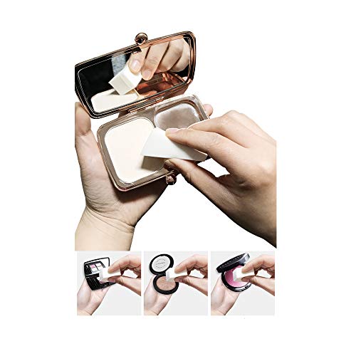 Esponjas para Maquillaje, 80 piezas de cuñas de maquillaje, Esponjas para Decoración de Uñas, para Aplicar Maquillaje Facial, Polvos, Herramientas de Belleza, Crema y Colorete, Aplicar Maquillaje