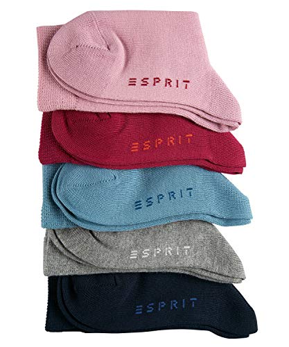 Esprit Solid-mix Socks 5p Calcetines, Multicolor (sortiment 0010), 5-6 años (Talla del fabricante: 27-30) (Pack de 2) para Niñas