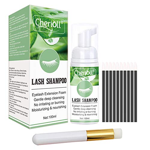 Espuma limpiadora de pestañas, Herramienta de Champú Profesional Para Pestañas, Limpiador de Extensión de Pestañas Para Ojos y Pestañas Herramienta de Champú (100ml)