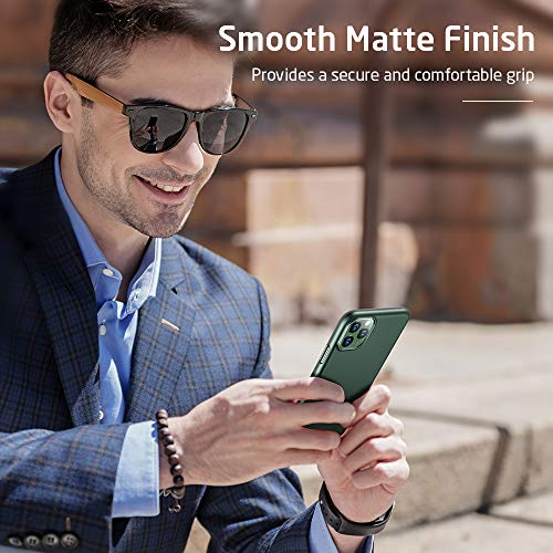 ESR Funda Serie Appro Slim para iPhone 11 Pro. Acabado Mate. Funda Ultrafina. Compatible con Carga Inalámbrica. para iPhone 11 Pro 5,8” (2019), Verde.