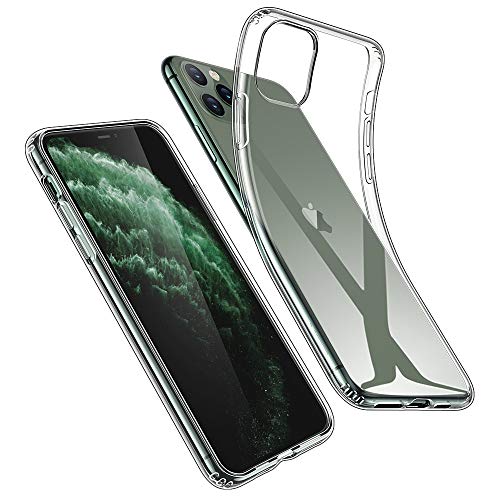 ESR Funda Transparente para iPhone 11 Pro MAX, Carcasa Protectora de iPhone XI con Suave TPU, Funda Delgada de Suave Silicona para iPhone Pro MAX 6,5” (2019). Transparente Serie Essential Zero.