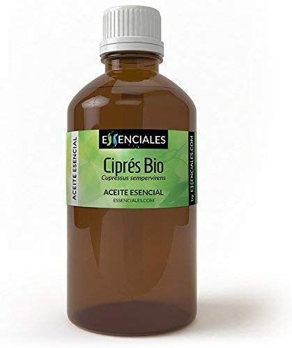 Essenciales - Aceite Esencial de Ciprés BIO, 100% Puro y Ecológico, 100 ml | Aceite Esencial Cupressus Sempervirens