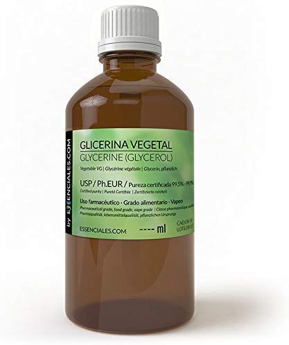 Essenciales - Glicerina Vegetal USP/Ph.Eu, Pureza Certificada, 500 ml | Glicerina Vegetal USP/Ph.Eur VG Base