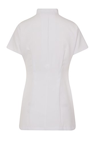Essentials Túnica de Belleza para el Cuerpo Cruzado Peluquería SPA Masaje Terapeuta Trabajo de Salud Uniforme de salón de uñas - Blanca - 14