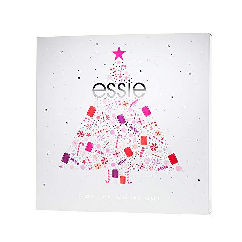 Essie - Calendario de Adviento, Incluye 18 Productos de Manicura y 6 Regalos Sorpresa