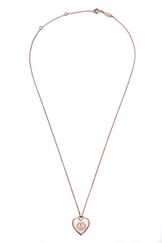 ESSIE ODILA 925 Sterling Silver World Peace Sign Faith Hope Love Heart Pendant Necklace 18"