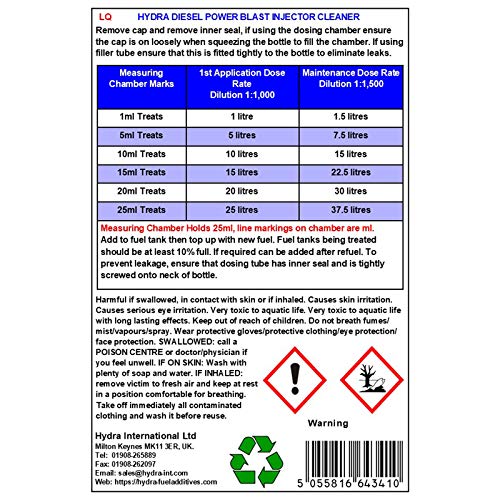 Estabilizador de combustible diésel para inyectores Treament HYDRA Diesel POWER BLAST