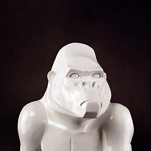 Estatua del Gorila Adornos Animal Abstracto Figura Escultura de Resina para Decoración Hogareña Bar de la Oficina Accesorios Regalos Manualidades 60 x 27 x 50 cm (A)