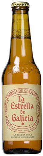 Estrella Galicia La Estrella de Galicia Cerveza - Pack de 24 botellas x 33 cl